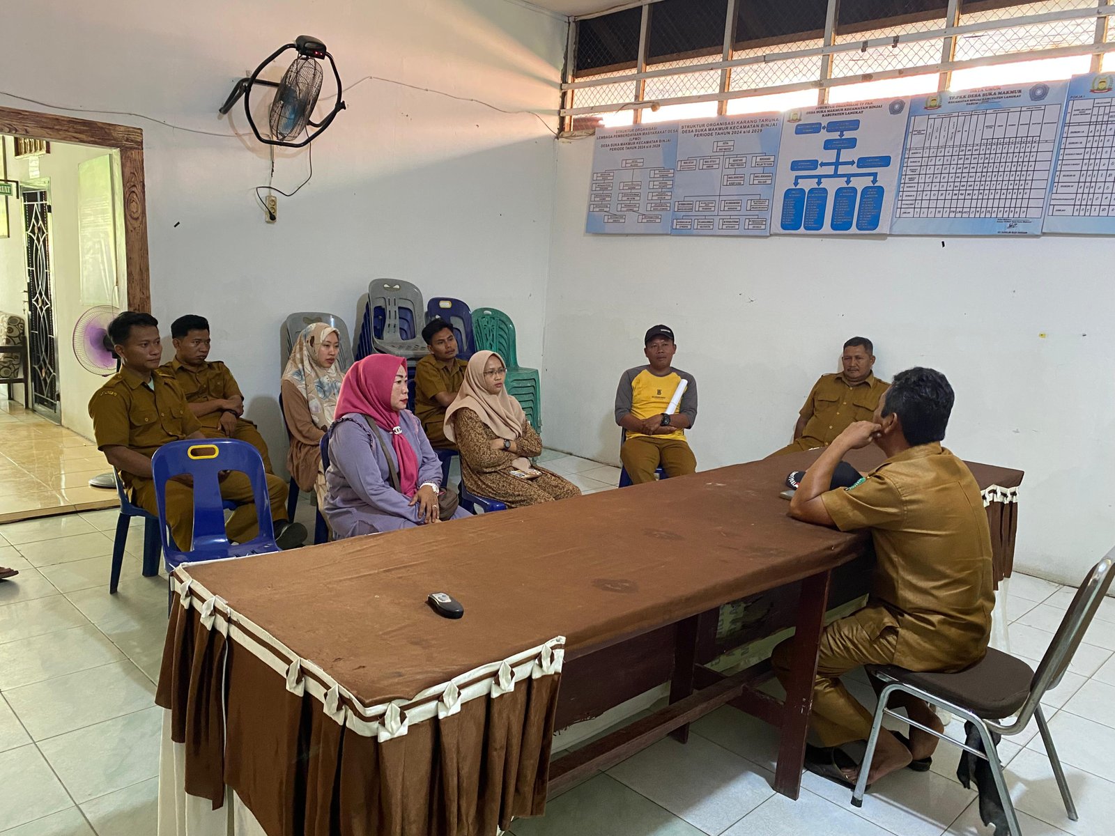 Rapat Rutin Perangat Desa Suka Makmur