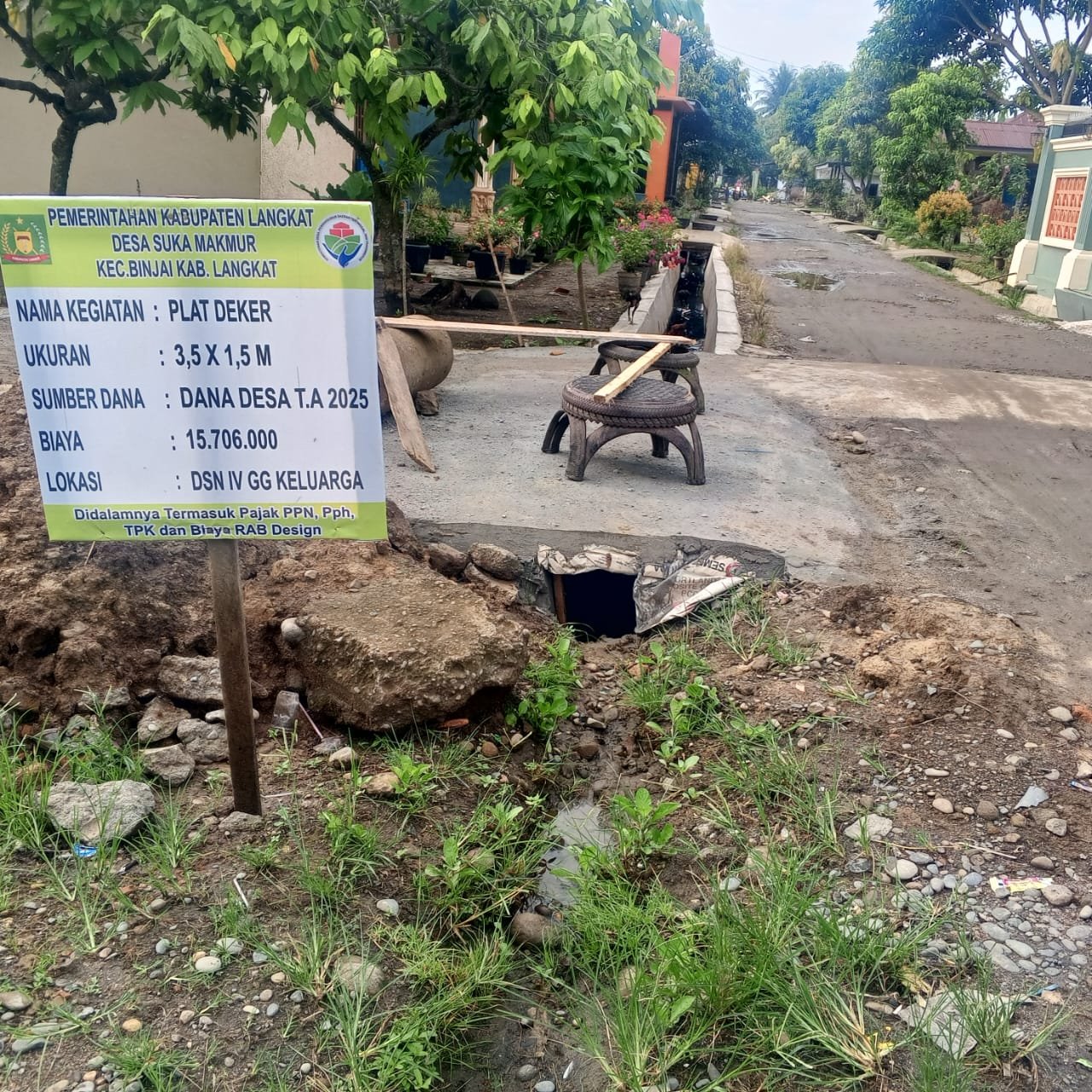 Pembangunan Fisik Desa Suka Makmur 